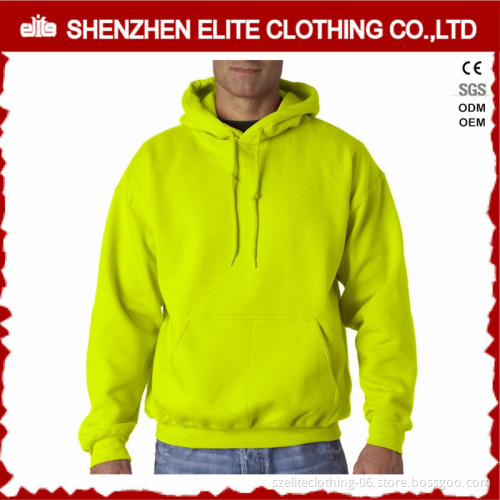 heavyweight plain yellow blank 100% pre-shrunk cotton hoodies